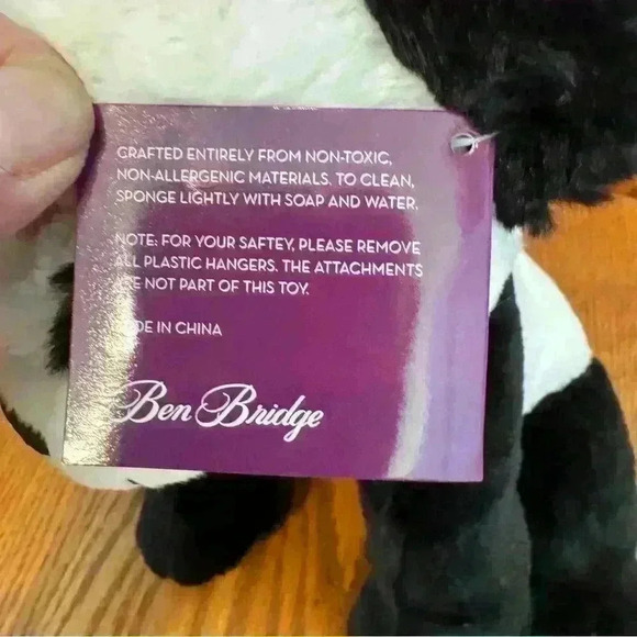 🌈 6/$60, NWT Ben Bridge Benny Bear 2017 panda bear, 9” - Picture 6 of 9